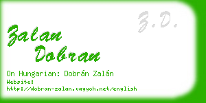 zalan dobran business card