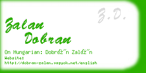 zalan dobran business card